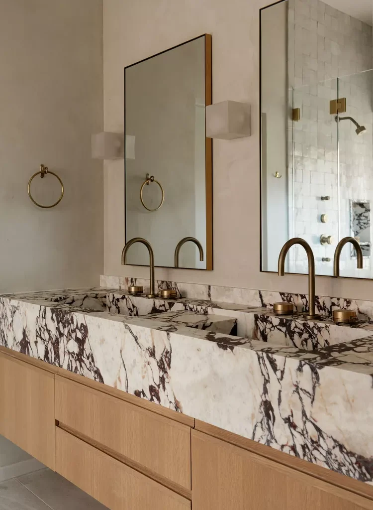 30 Modern Bathroom Ideas for a Relaxing Retreat - Turn Stone Into a Sink