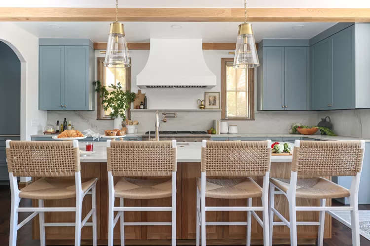 12+ Timeless Kitchen Cabinet Colors Designers - Stormy Gray-Blue