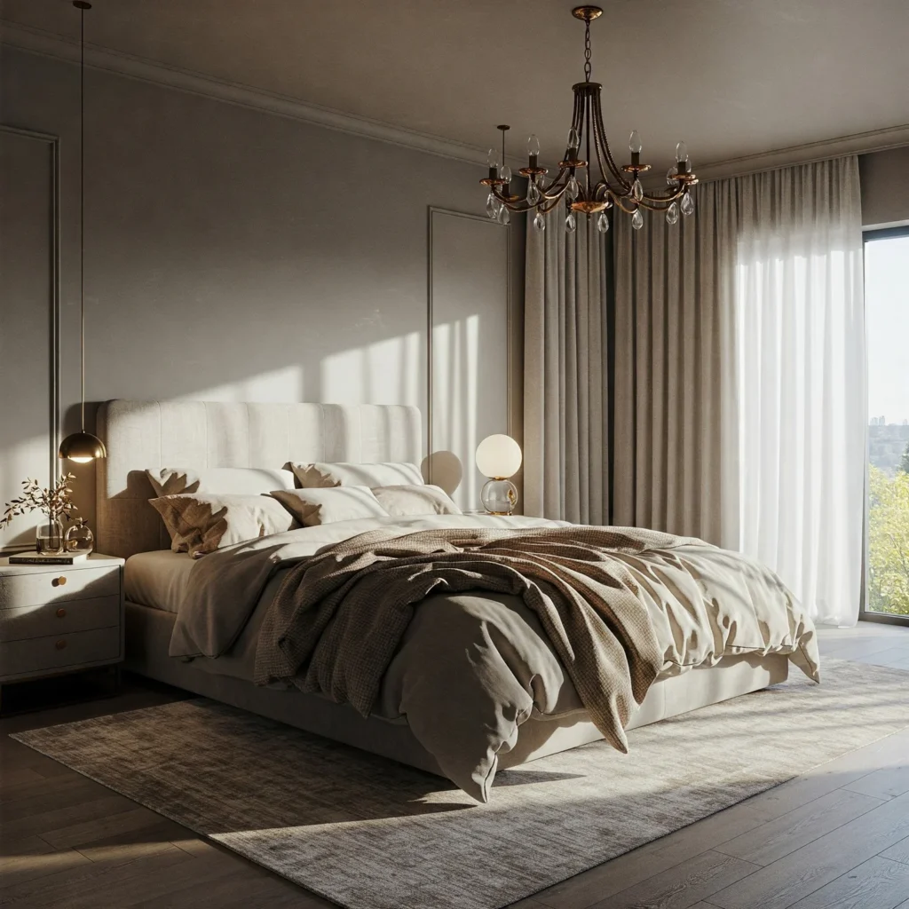 Plush Textiles and Layered Bedding