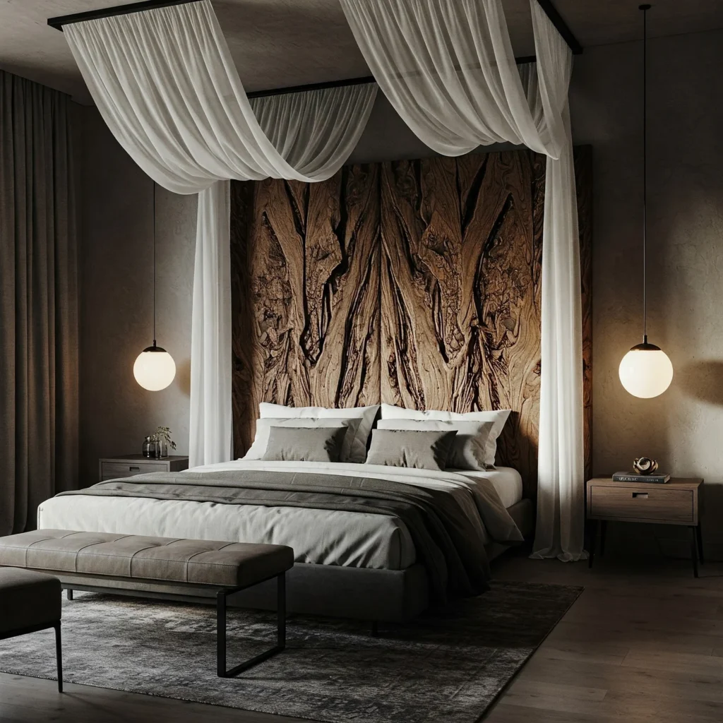 Statement Headboards and Canopies