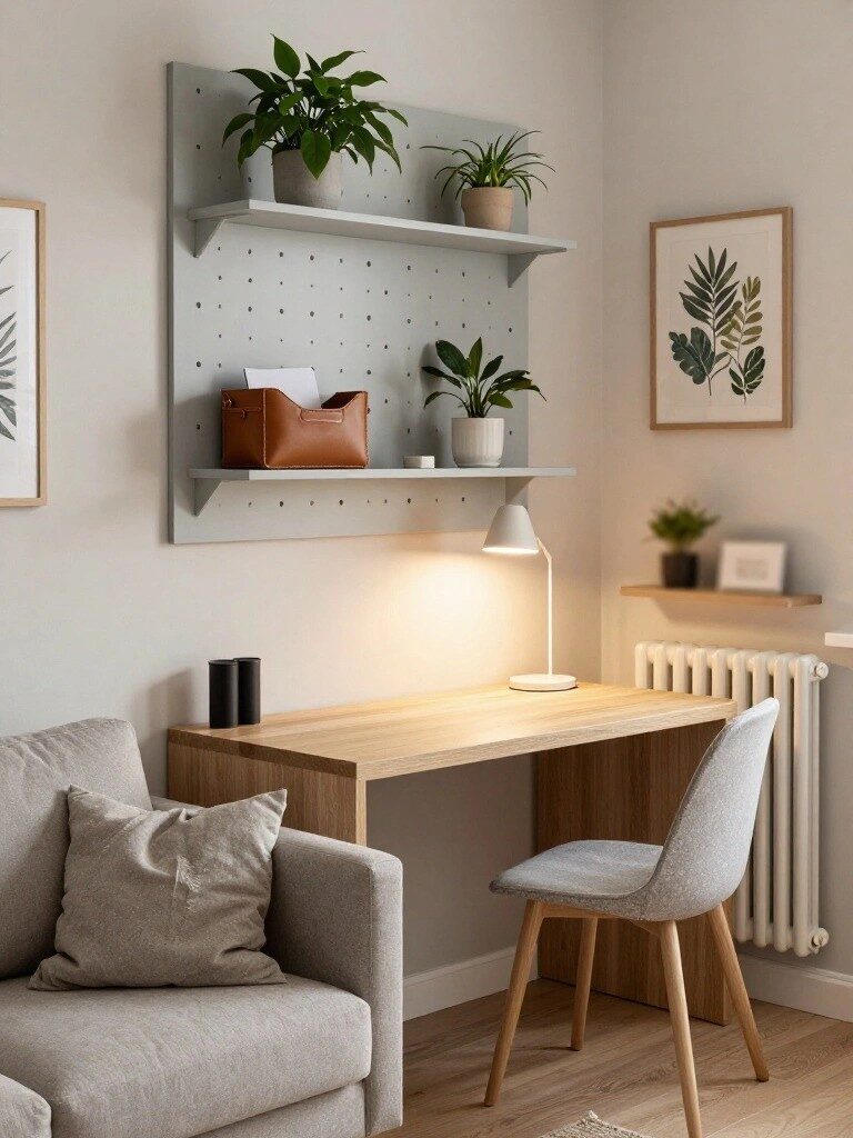Pegboard Walls for Vertical Storage