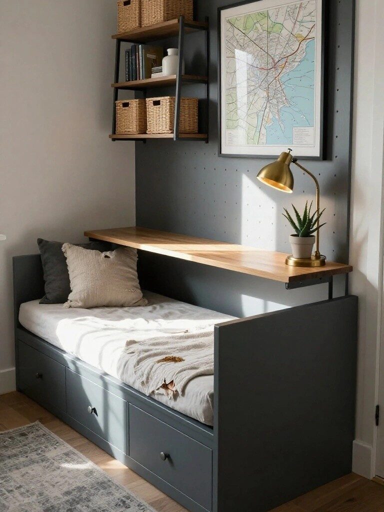 Space-Saving Built-In Daybed