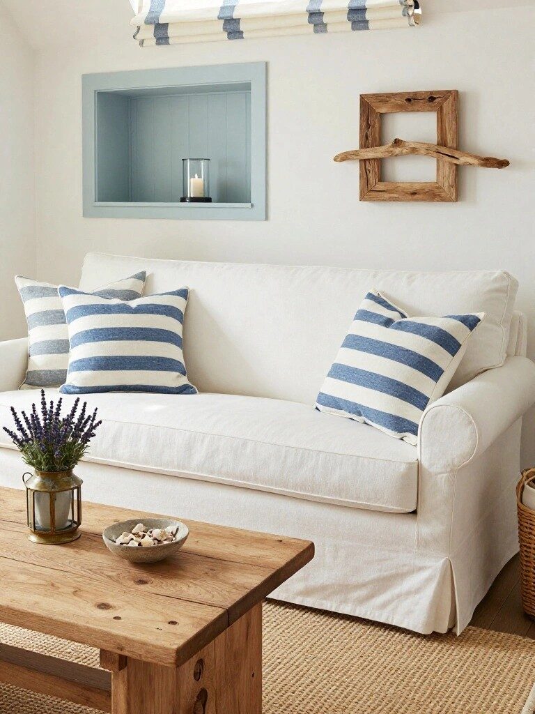 Striped Pillows for Coastal Style