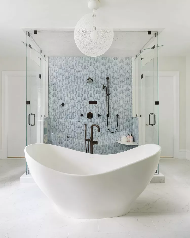 30 Modern Bathroom Ideas for a Relaxing Retreat - Don't Forget a Towel Warmer