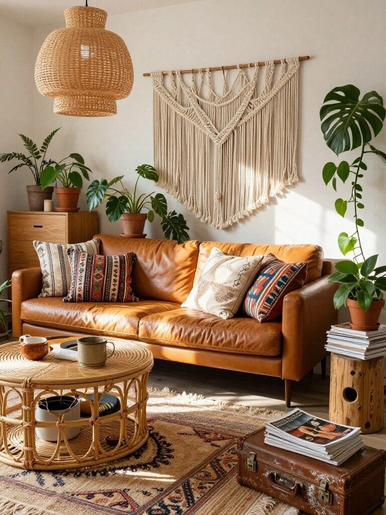 A Plant-Filled Living Room