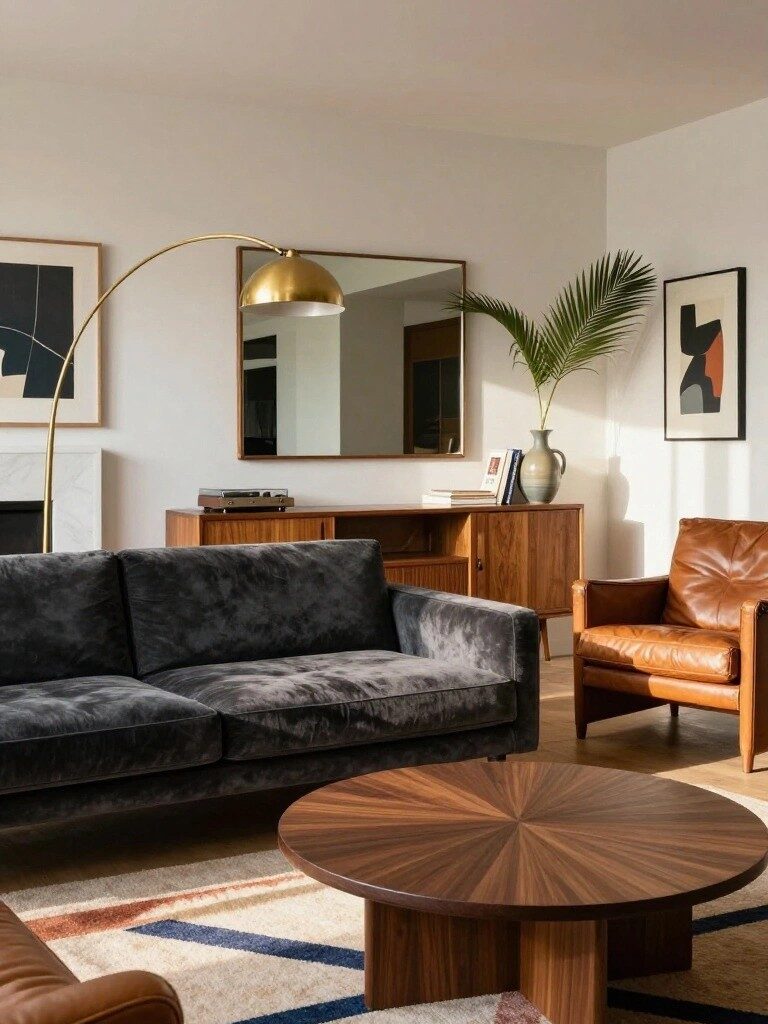 Center a Round Wood Coffee Table
