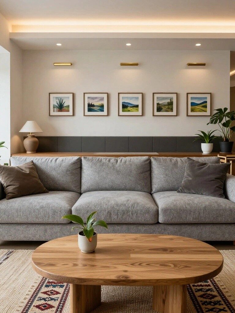 Warm Up Neutrals with Wood Pieces