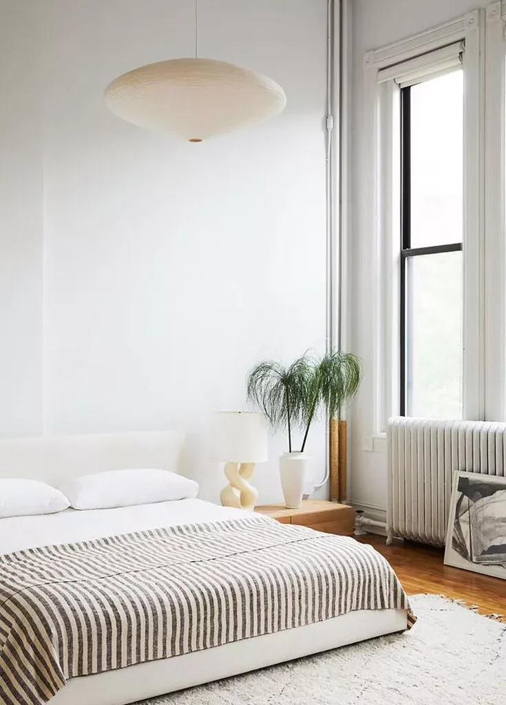 White bedroom Space Exploration