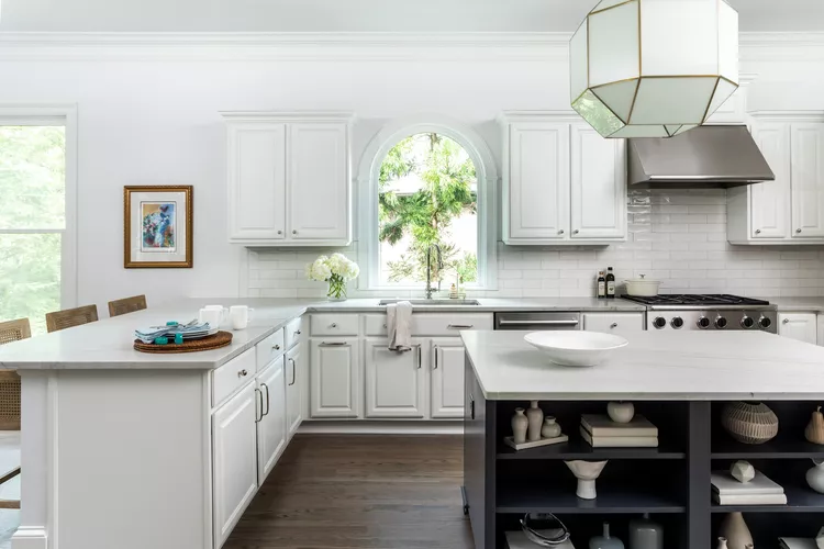 34 White and Gold Kitchen Ideas for a Luxe-12 Storage-Filled White and Gold Kitchen