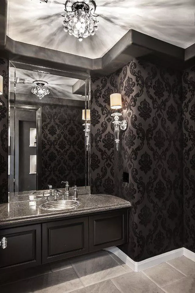 Black Bathroom Ideas for a Chic, Moody Space-Add Drama