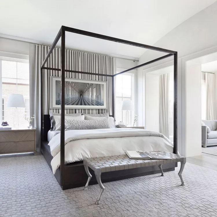 Gray and White Bedroom Ideas for a Timeless, Calming Space-15 Incorporate Pops of Personality