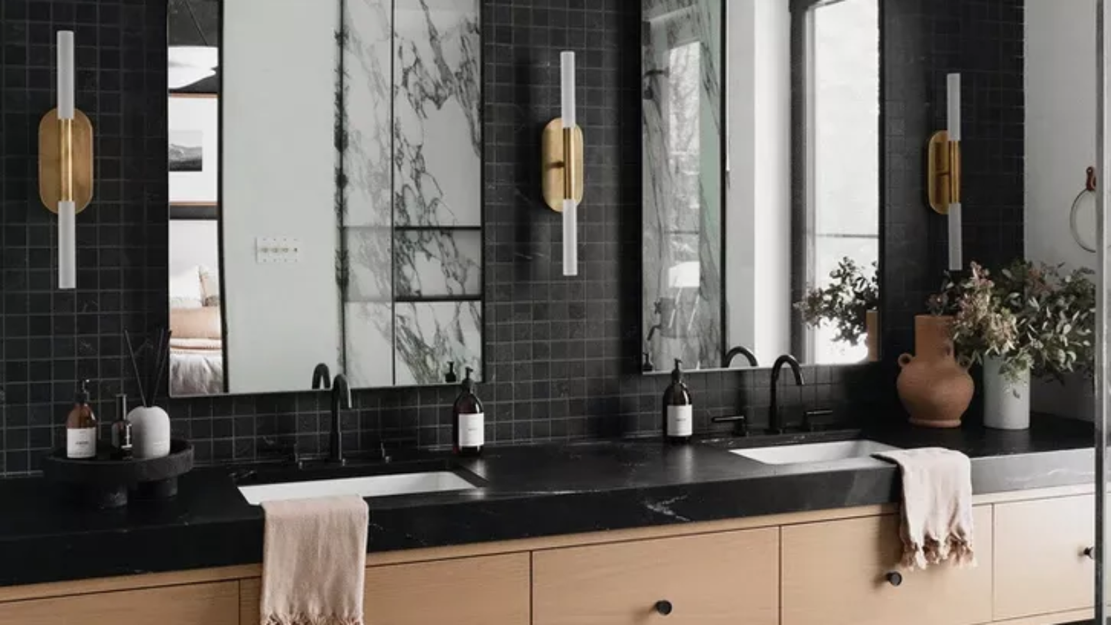 Black Bathroom Ideas for a Chic, Moody Space
