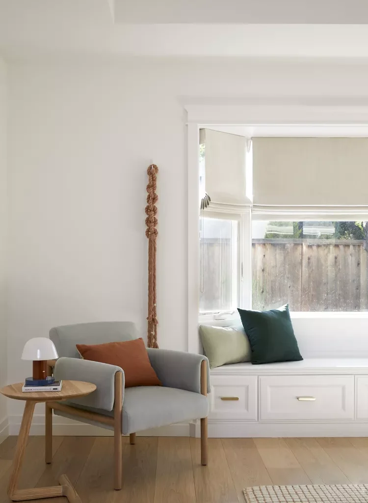 Gray and White Bedroom Ideas for a Timeless, Calming Space-18 Mix Gray and Wood Tones