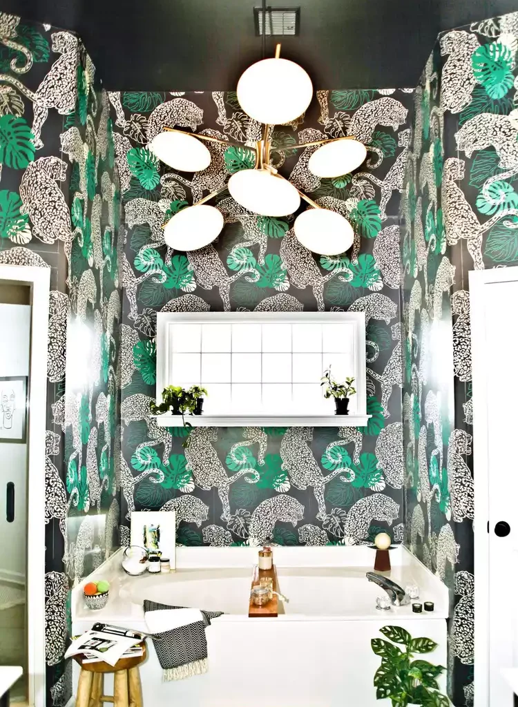 Black Bathroom Ideas for a Chic, Moody Space-Mix With Emerald Green