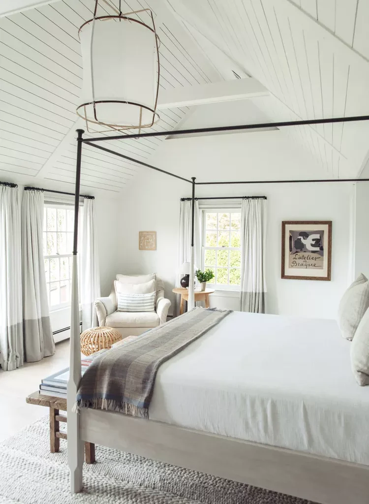 Gray and White Bedroom Ideas for a Timeless, Calming Space-24 Keep It Minimal