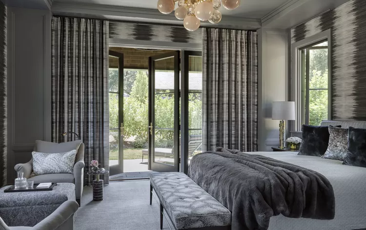 Gray and White Bedroom Ideas for a Timeless, Calming Space-23 Go Monochrome and Bold