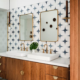 Midcentury Modern Bathroom Ideas-28 Add Retro Wall Tile