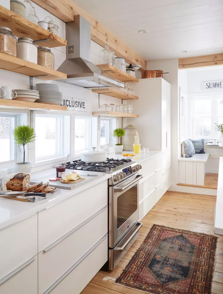 Choose a Rustic Galley Kitchen Idea