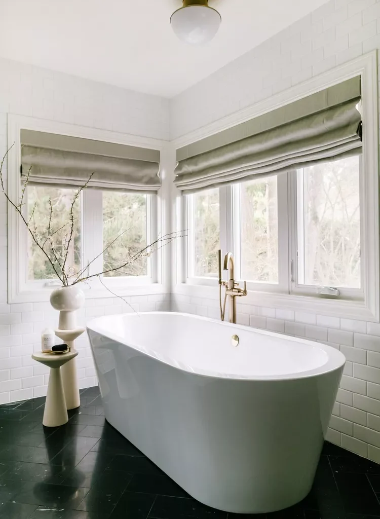  White Bathroom Ideas-31 Search for a White Bath Stool