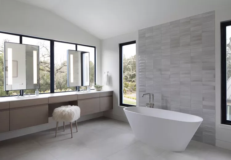 Midcentury Modern Bathroom Ideas-32 Let the Outdoors In
