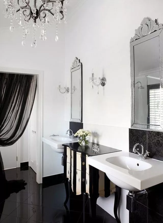 Black Bathroom Ideas for a Chic, Moody Space-Add European Flair