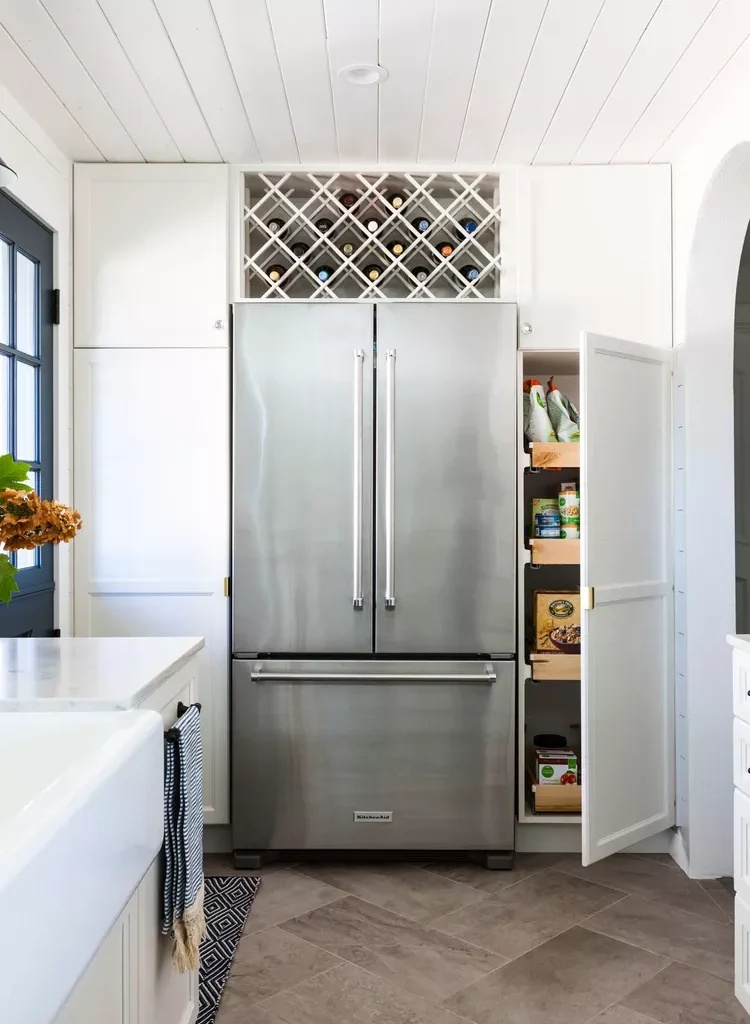 14 Small Galley Kitchen Ideas to Maximize a Tight Space -07 Smart Storage for More Cabinet Space